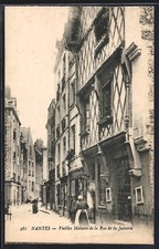 CPA Nantes, Vieille maison de la rue de la Juiverie 