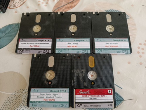 Lot disquettes de jeux - lot,