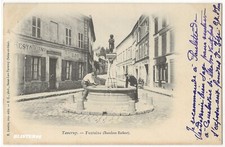 taverny (95) la fontaine de l enfant Bacchus , envoyée en 1903 au treport (76)
