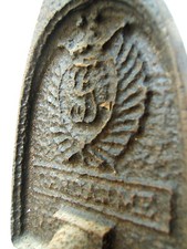 FER A REPASSER FONTE ANCIEN BLASON GENDARME N°4  XIXème ART POPULAIRE