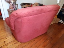 Canapé 2 places, rouge