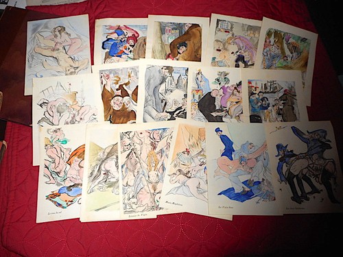 Lot gravures curiosa 8 - 17,