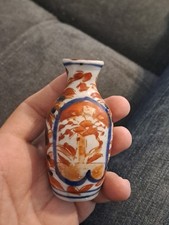 Ancien Vase Miniature Porcelaine IMARI Japon asiatique Art Nouveau 