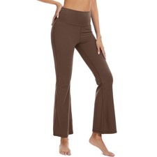 Pantalon Patte d'Éléphant Femme Pantalon Yoga Femme Fluide Évasé Bootcut Yoga...