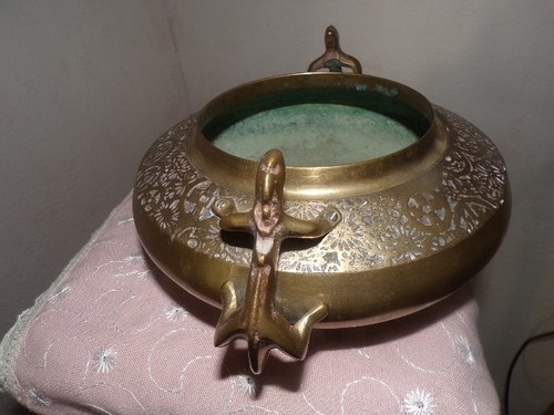 Cache pot bronze - pot,