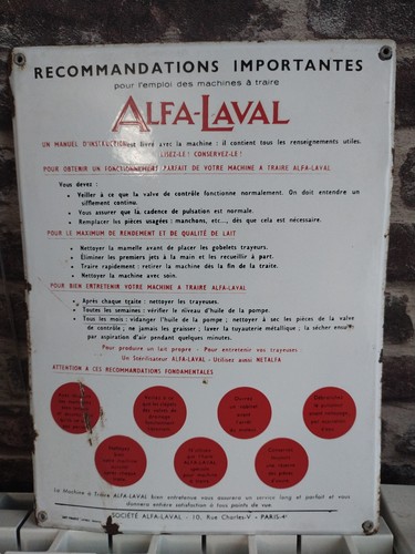 Tôle plaque émaillée