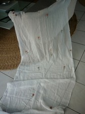 rideau ancien  fleurs en