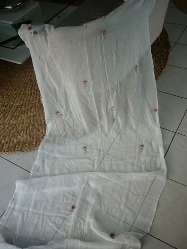 Rideau ancien fleurs en - ancien,