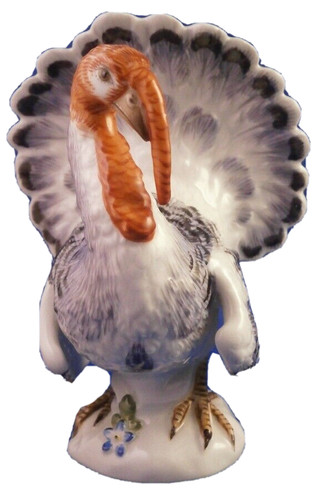 Meissen sujet canard turquie - sujet,