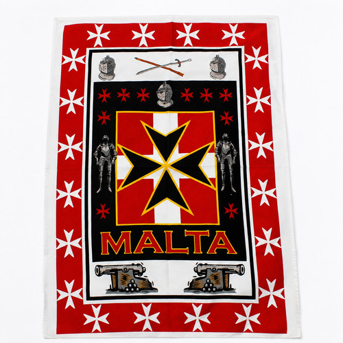 Drapeau croix malte coton - drapeau, de