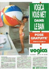 PUBLICITE ADVERTISING 116  1989  les cuisines & salle de bains Vogica