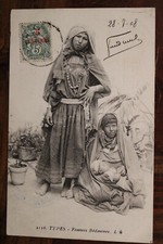 Cpa 1908 Poste militaire Tafoughalt Aïn Taforalt  France Maroc femmes bédouines