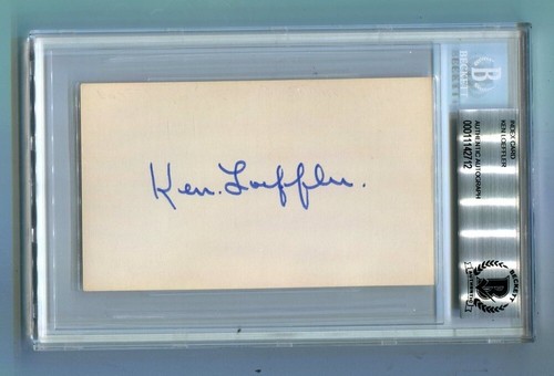 Ken loeffler signed index - signed, card