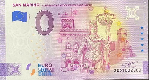 Billet euro san marino - euro,