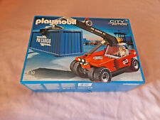 PLAYMOBIL 5256 GRUE PORTE CONTENAIR ETAT NEUF