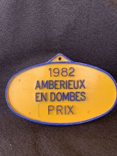CHEVAUX PLAQUE CONCOURS HIPPIQUE Prix Amberieux En Dombes  1982