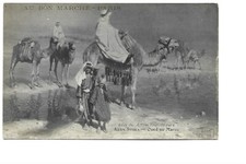 CARTE FANTAISIE  SALON DES ARTISTES 1913 ADAM STYKA  OUED AU MAROC