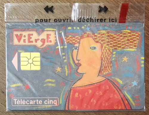 Telecarte zodiaque vierge - telecarte,