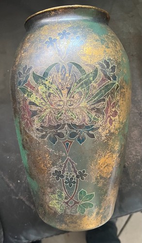 Vase verre 1900 art nouveau - vase,