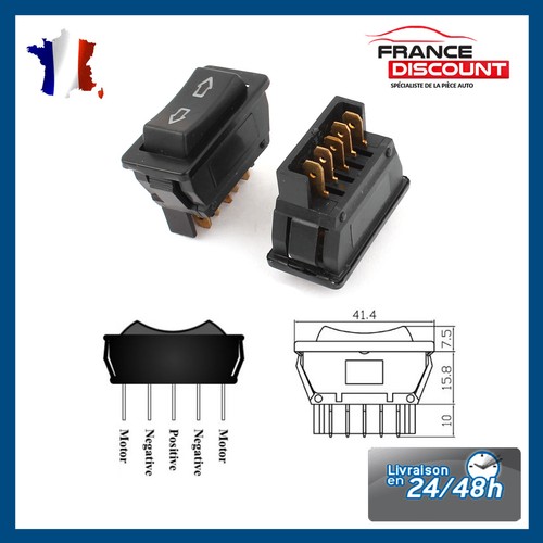 Bouton electrique bascule - electrique, à