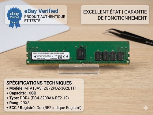 16gb micron ddr4 3200mhz rdimm - micron,