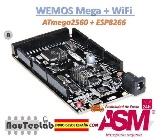 Wemos mega wifi - +, r3