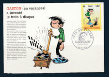 carte 1er jour  fête du timbre  Gaston Lagaffe  69 Lyon   2001