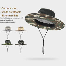 Chapeau Pare-Soleil Unisexe En Maille Camouflage Avec Protection Uv  /