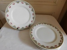 Bernardaud & Cie Charlionais Parnassier suite de 4 assiettes à dessert  Limoges