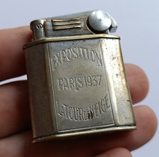 Briquet Exposition Paris 1937 Tour de Neige / 1937 Paris Expo lighter