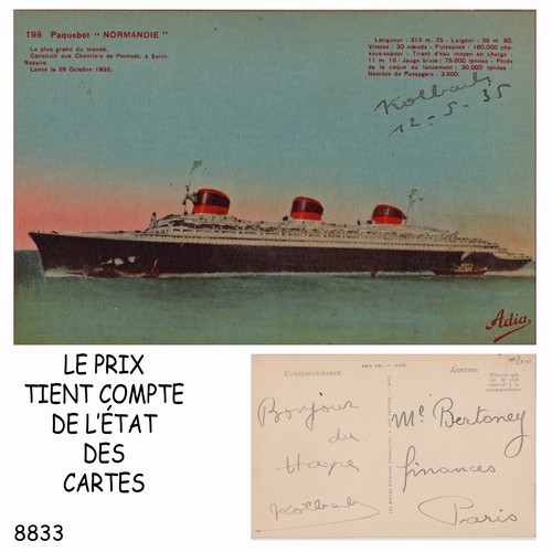 8833 cpa carte postale - 8833,
