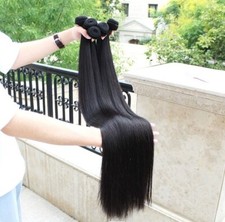 5 Faisceaux Naturel Cheveux Humain droit  20 pouces ( 50,80cm) 100g chacun
