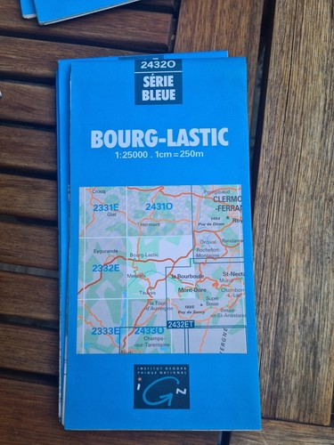 Carte ign serie bleue - bleue, 2432o
