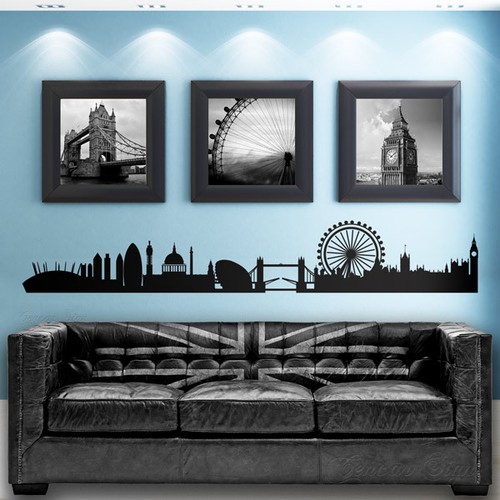 Sticker mural vinyle london - sticker,