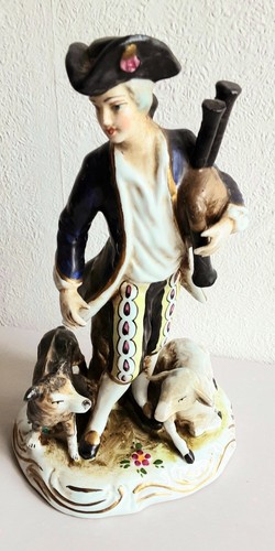 Figurine porcelaine berger - figurine,