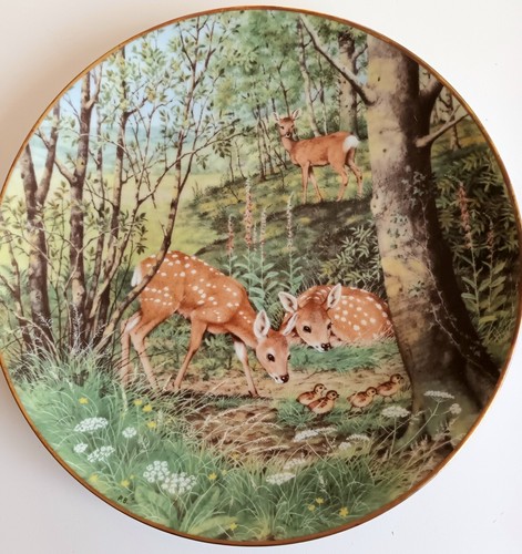 Assiette franklin faons - assiette, bambi