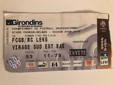 Ticket  )) BORDEAUX V RC LENS