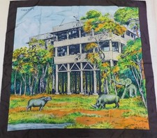 Foulard 100% Pure Soie Vintage