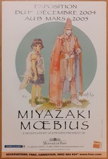 Affiche exposition Miyazaki/Moebius (2004-2005) – Monnaie de Paris