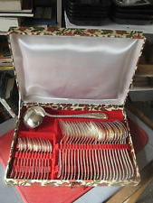 ++"527.3"  MENAGERE EN MÉTAL ARGENTÉ 37 PIECES FRANÇOIS FRIONNET MODÈLE PERLES