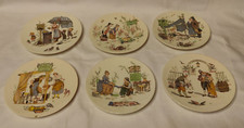 Ancien lot de six assiettes
