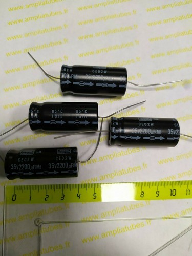Capacitor 2200µf 35v axial - 35v,