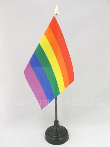 Drapeau table arc ciel - de,