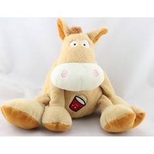 Doudou musical cheval beige