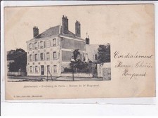 MONTMIRAIL: faubourg de paris, maison du Dr. Hugonnet, autographe - très bon