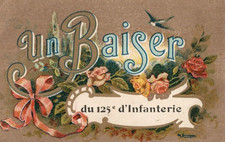 CPA UN BAISER DU 125 E D
