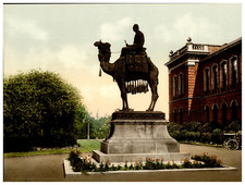 Chatham. New Brompton. The Gordon Memorial.  Vintage photochrom by P.Z, Photochr