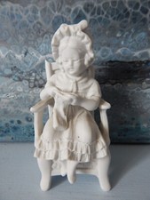 FIgurine porcelaine blanche