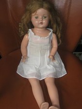 Poupée ancienne tête et membres composition corps tissu bourré