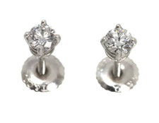 Boucles d'oreilles solitaire